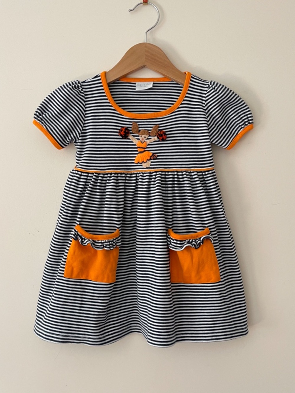SQUIGGLES by Charlie EUC 100%  Pima Cotton Cheerleading Game Day Dress
